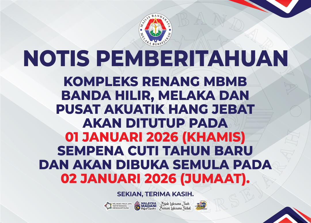 kompleks renang pengumuman