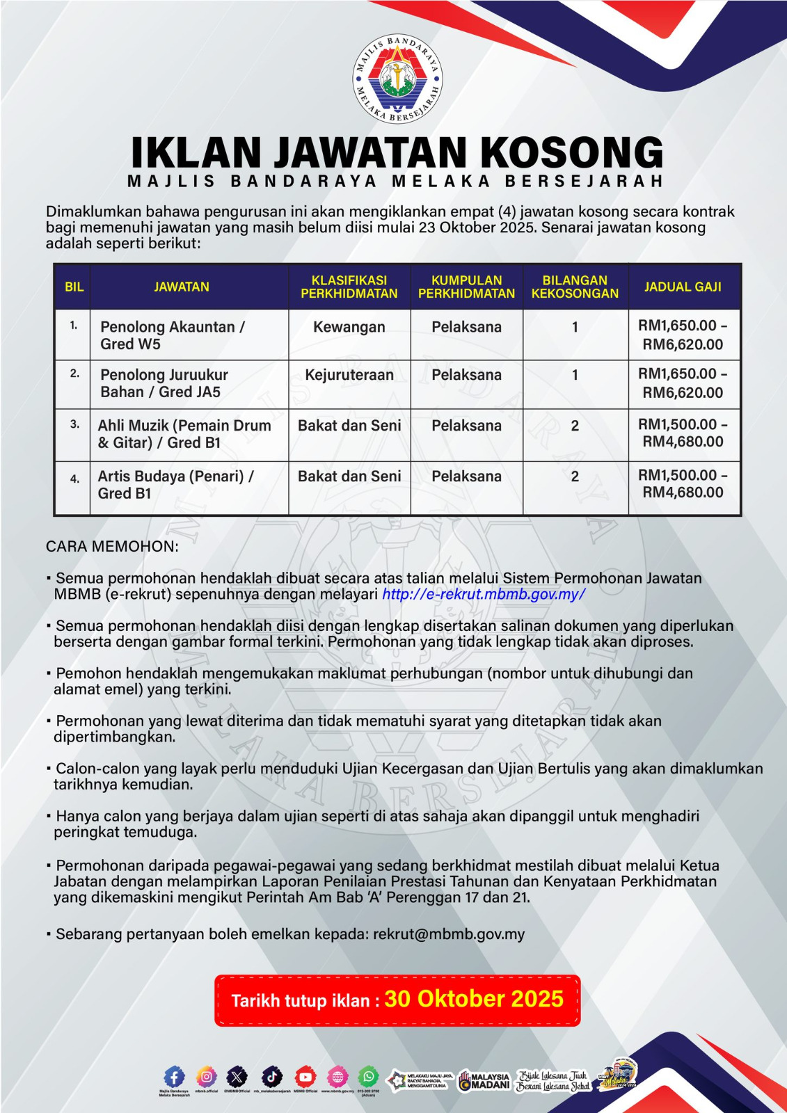 iklan jawatan kosong